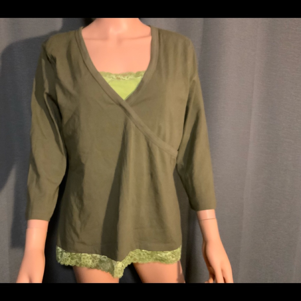 New three quarter length sleeves blouse.  Bundle to save more.